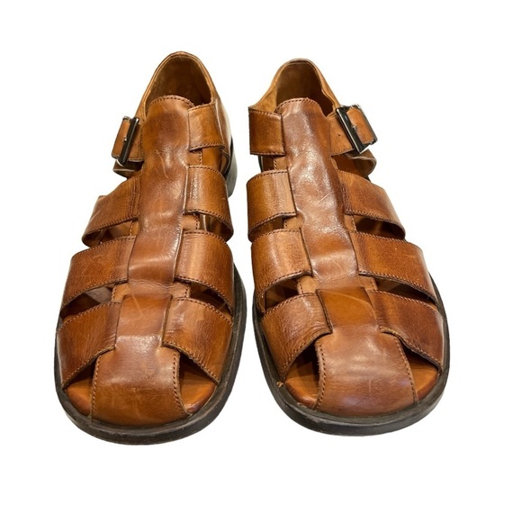 Johnston & Murphy Men’s Brown Leather Sandals Size 9 main image 7
